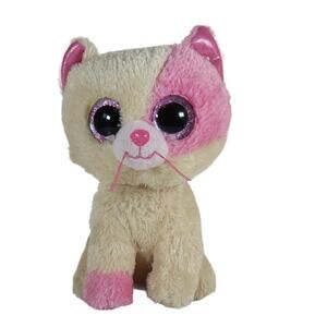 Ty Annabelle Beanie Boo Cat Plush Pink Glitter Eyes RARE Exclusive